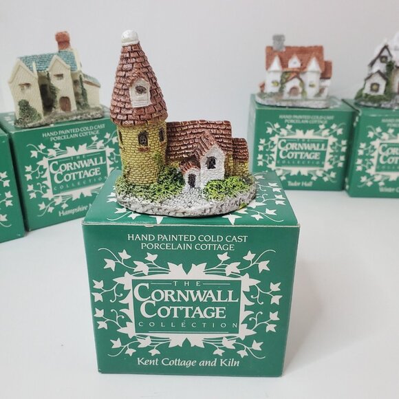 Cornwall Cottage Collection Set of 6 Vintage 1987 Hand Painted Museum Collection - Picture 11 of 16